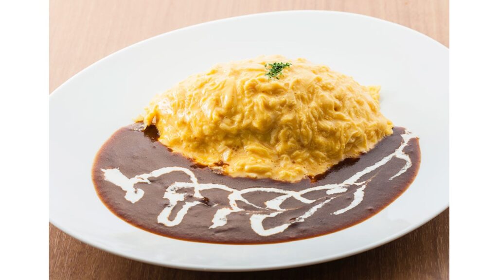 4, Omurice with demi-glace sauce